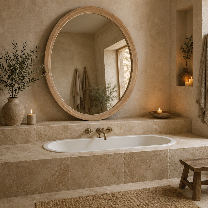 CIRCULAR WALL MIRROR 100x100cm